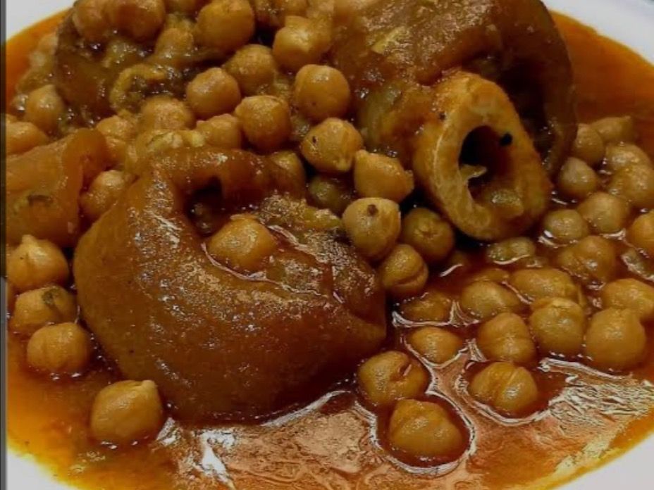 Karaiin With Chickpeas
